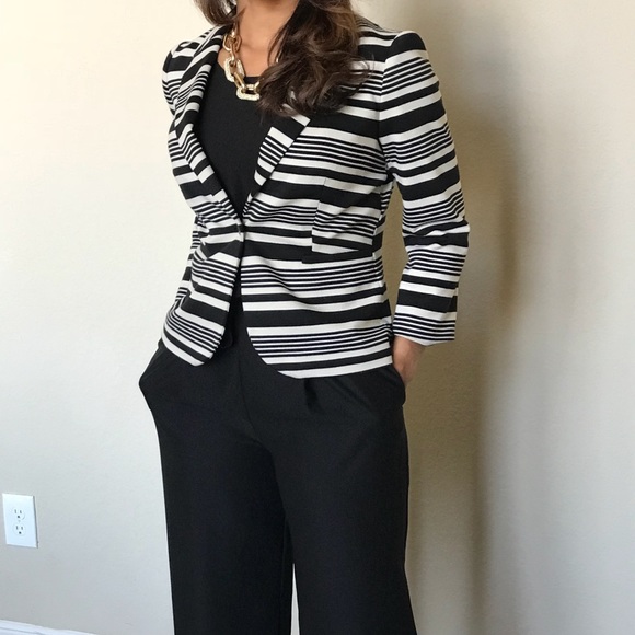 The Limited Jackets & Blazers - Striped 3/4 Blazer
